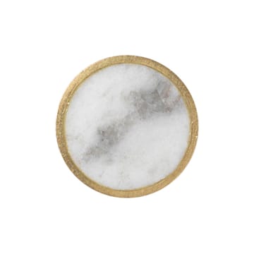 Stone krog lille - Hvidt marmor/Messing - ferm LIVING