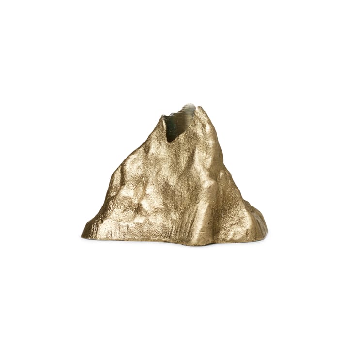Stone lysestage 6,8 cm - Messing - ferm LIVING