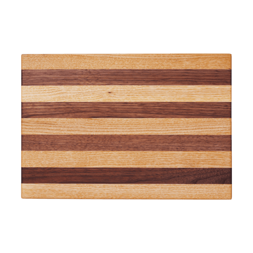 Stribe skærebræt bold 25x36 cm - Walnut-oak - Ferm Living