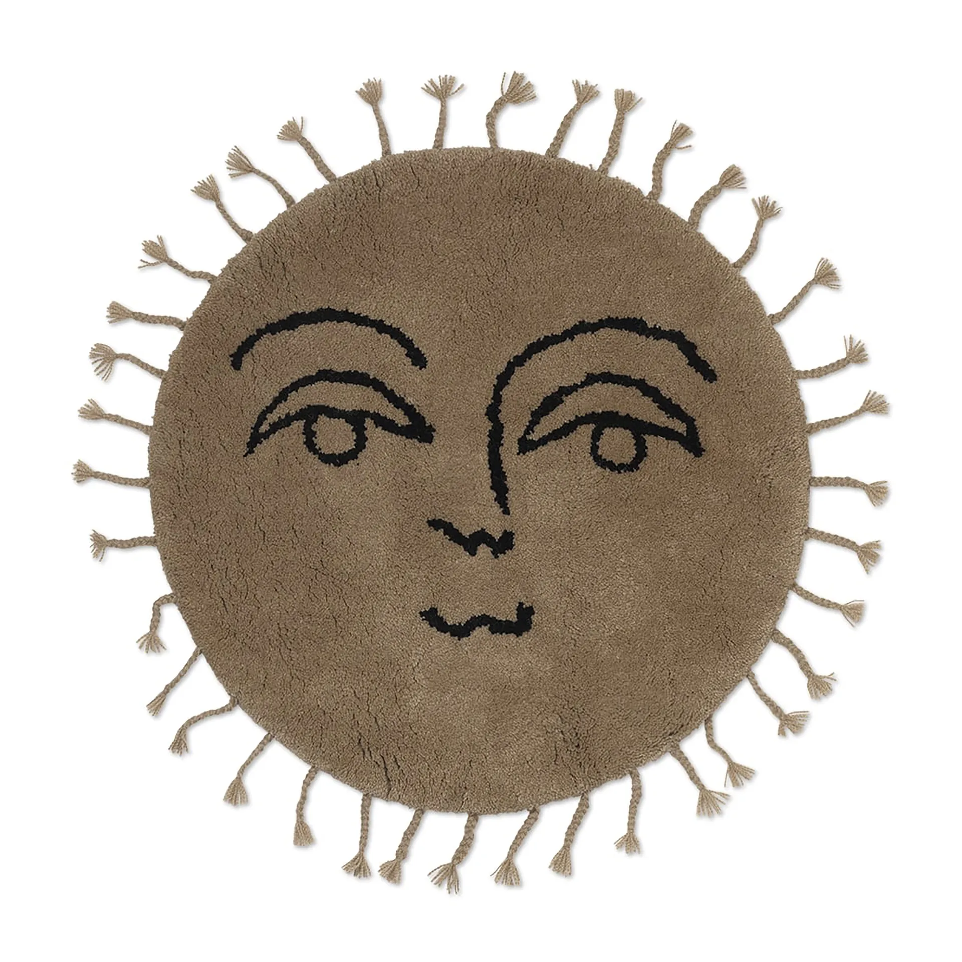 Sun tæppe Ø70 cm, Natural Ferm Living