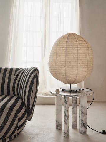 Taula sidebord Ø54,4x45 cm - White-charcoal - Ferm Living