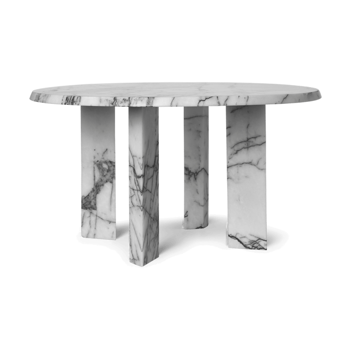 Taula sofabord Ø67x35 cm - White-charcoal - Ferm Living