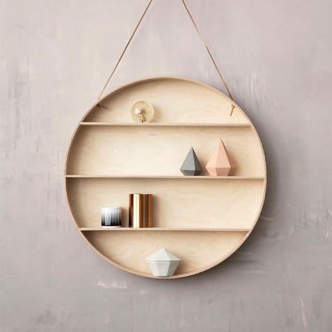 The Round Dorm væghylde, Ø 55 cm Ferm Living