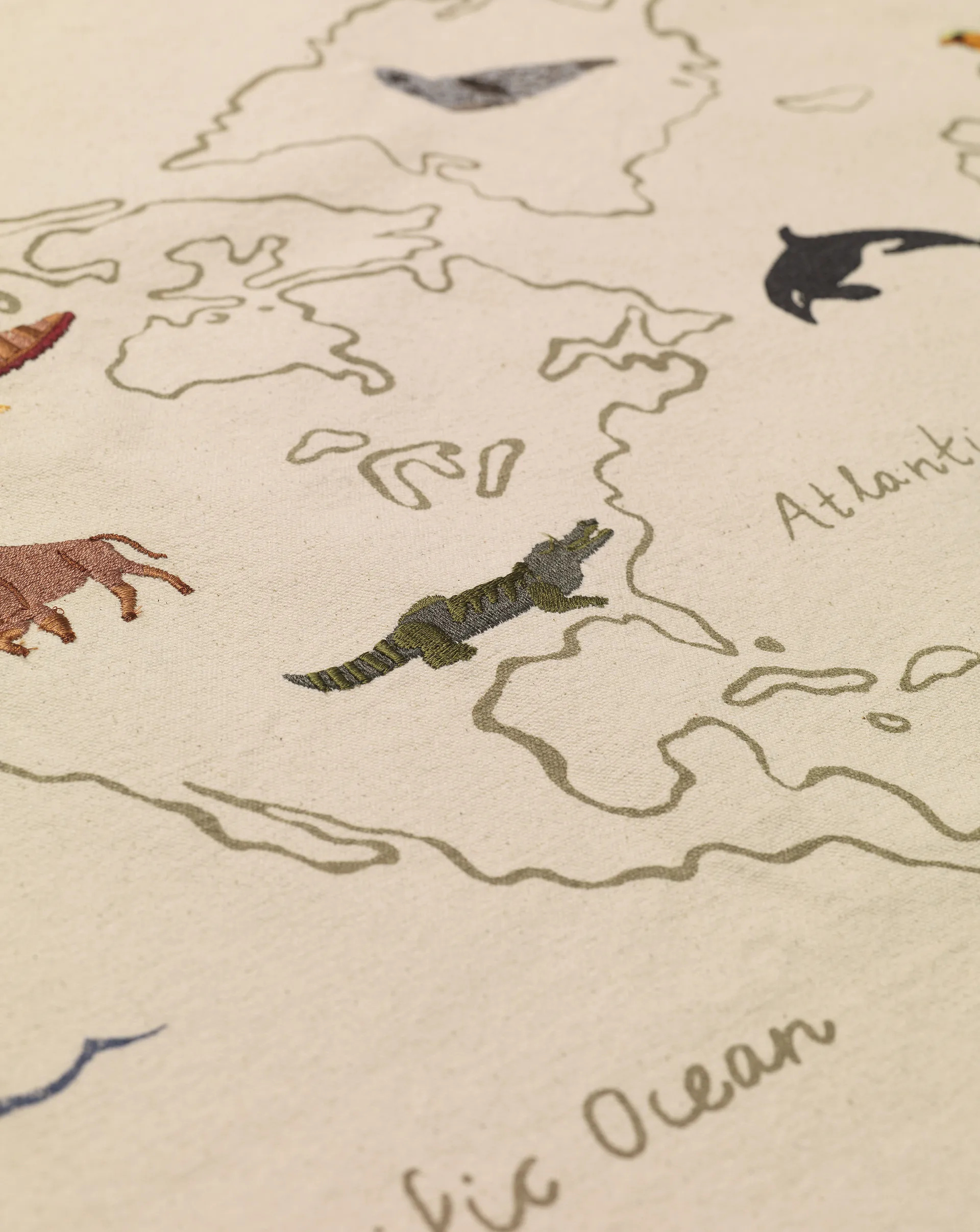 The world stofkort, Offwhite Ferm Living