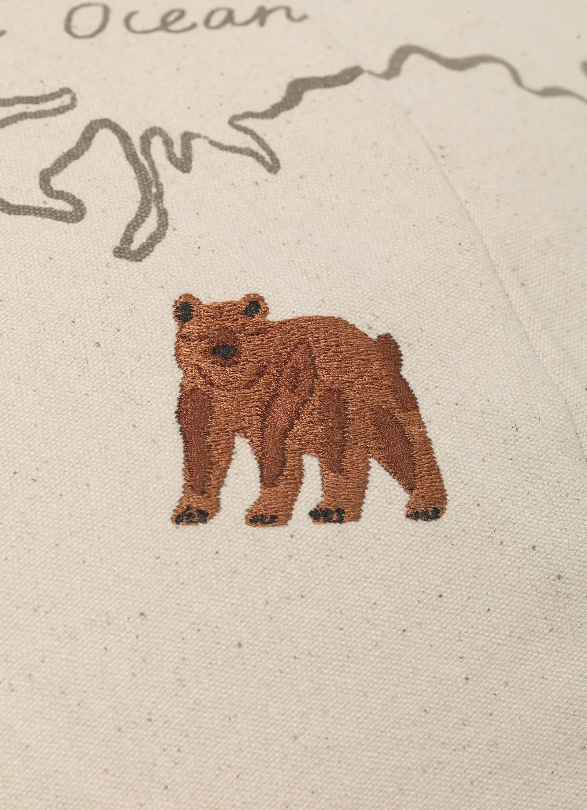 The world stofkort, Offwhite Ferm Living