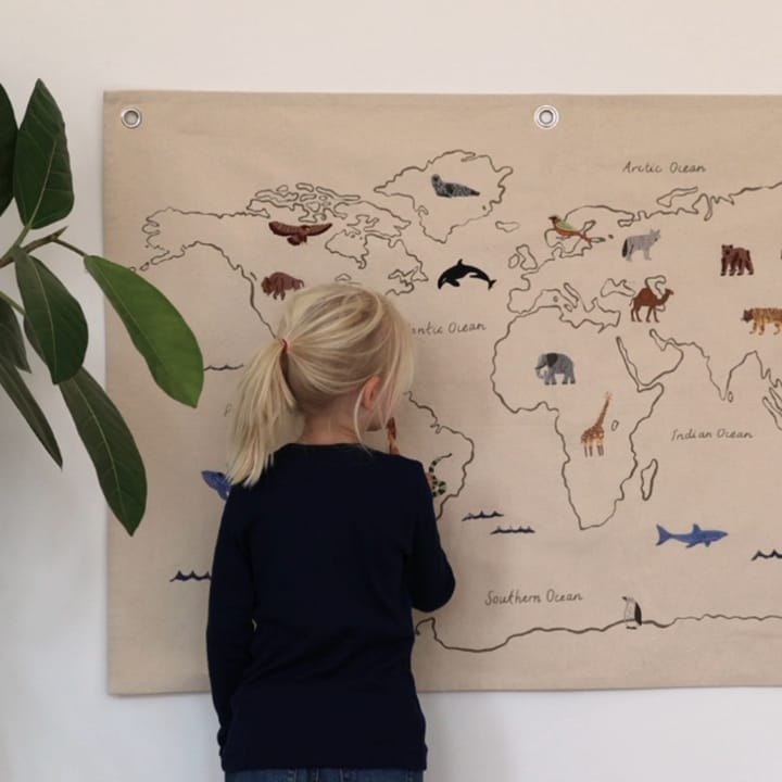 The world stofkort, Offwhite Ferm Living