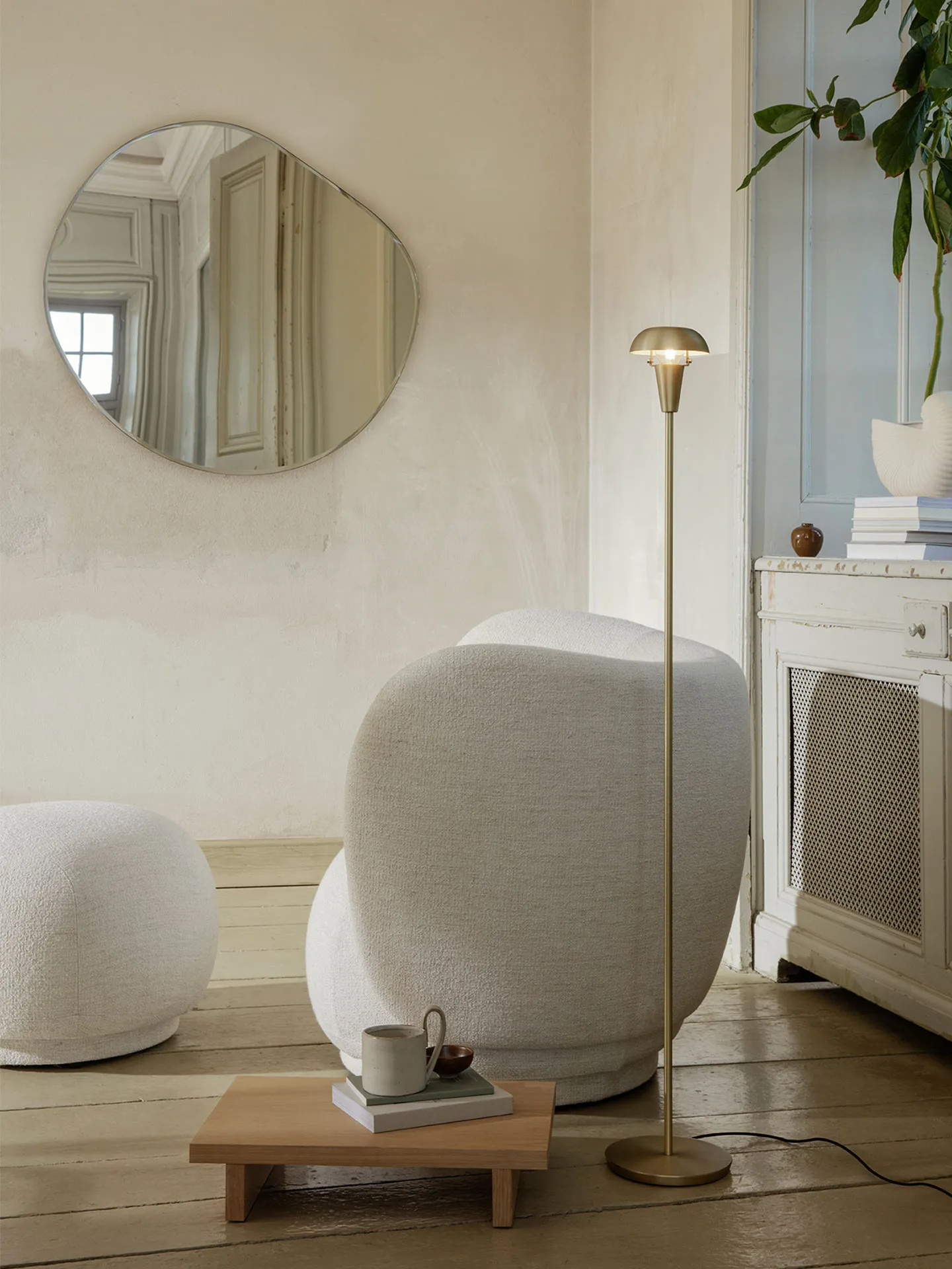 Tiny gulvlampe 124,2 cm, Messing  Ferm Living