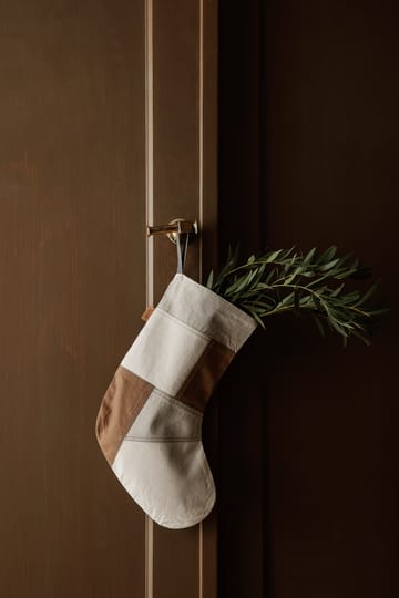 Tonal julestrømpe 50 cm - Natural - Ferm Living