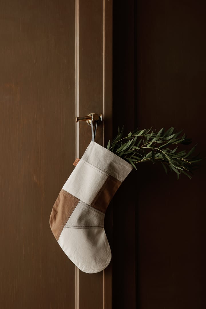 Tonal julestrømpe 50 cm, Natural Ferm Living