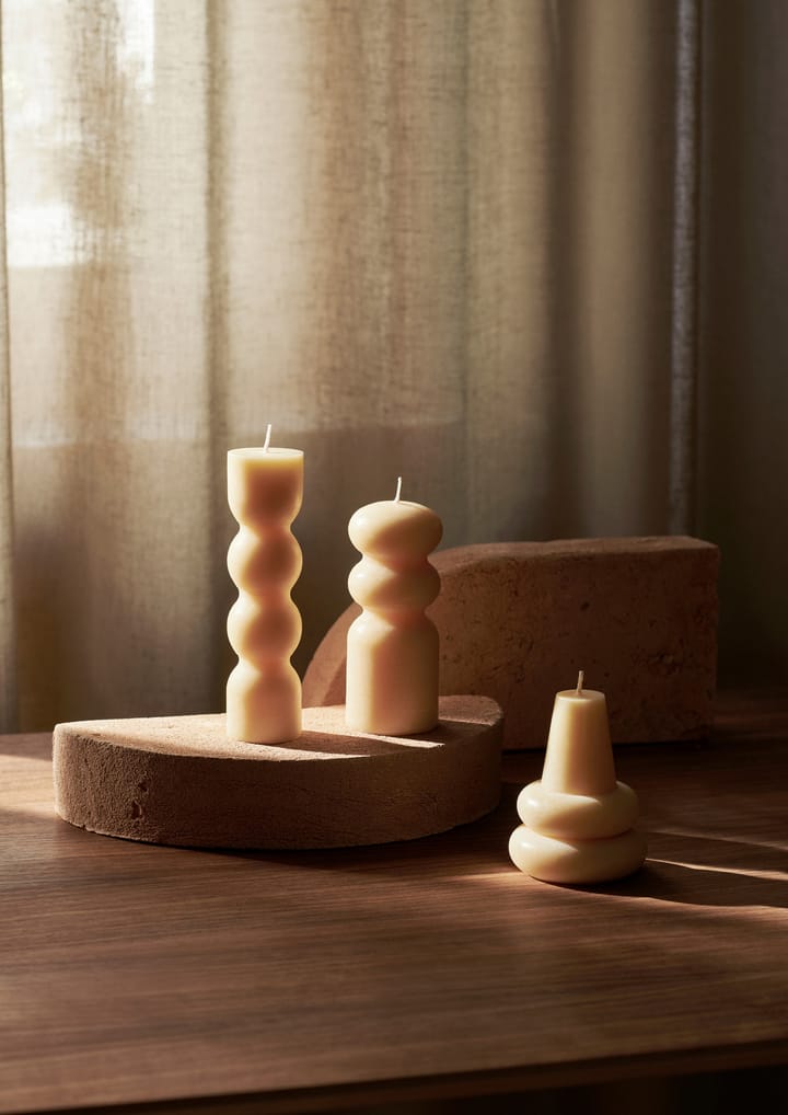 Torno lys 3-pak Ø4 cm, Pale Yellow Ferm Living