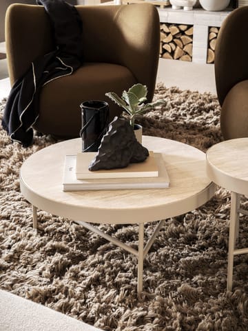 Overveje Med venlig hilsen pastel Travertine sofabord Ø70,5 cm fra Ferm LIVING - NordicNest.dk