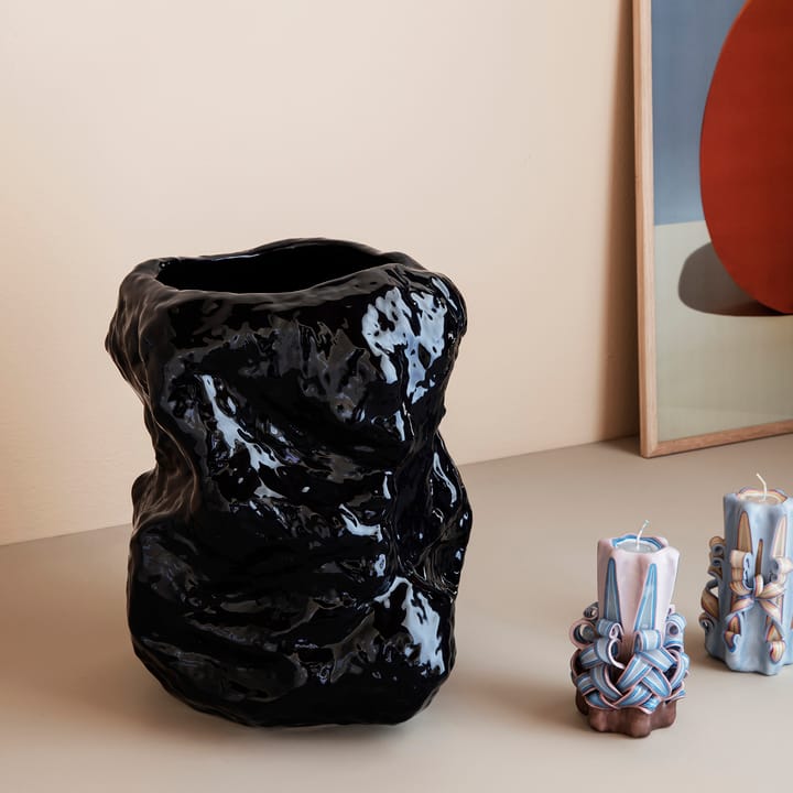 Tuck vase 34 cm - Blå - ferm LIVING