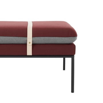 Turn daybed - stof Fiord by kvadrat dark blue, sort stel - Ferm Living
