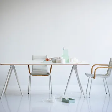 Turn daybed - stof Fiord by kvadrat dark grey, sort stel - Ferm Living