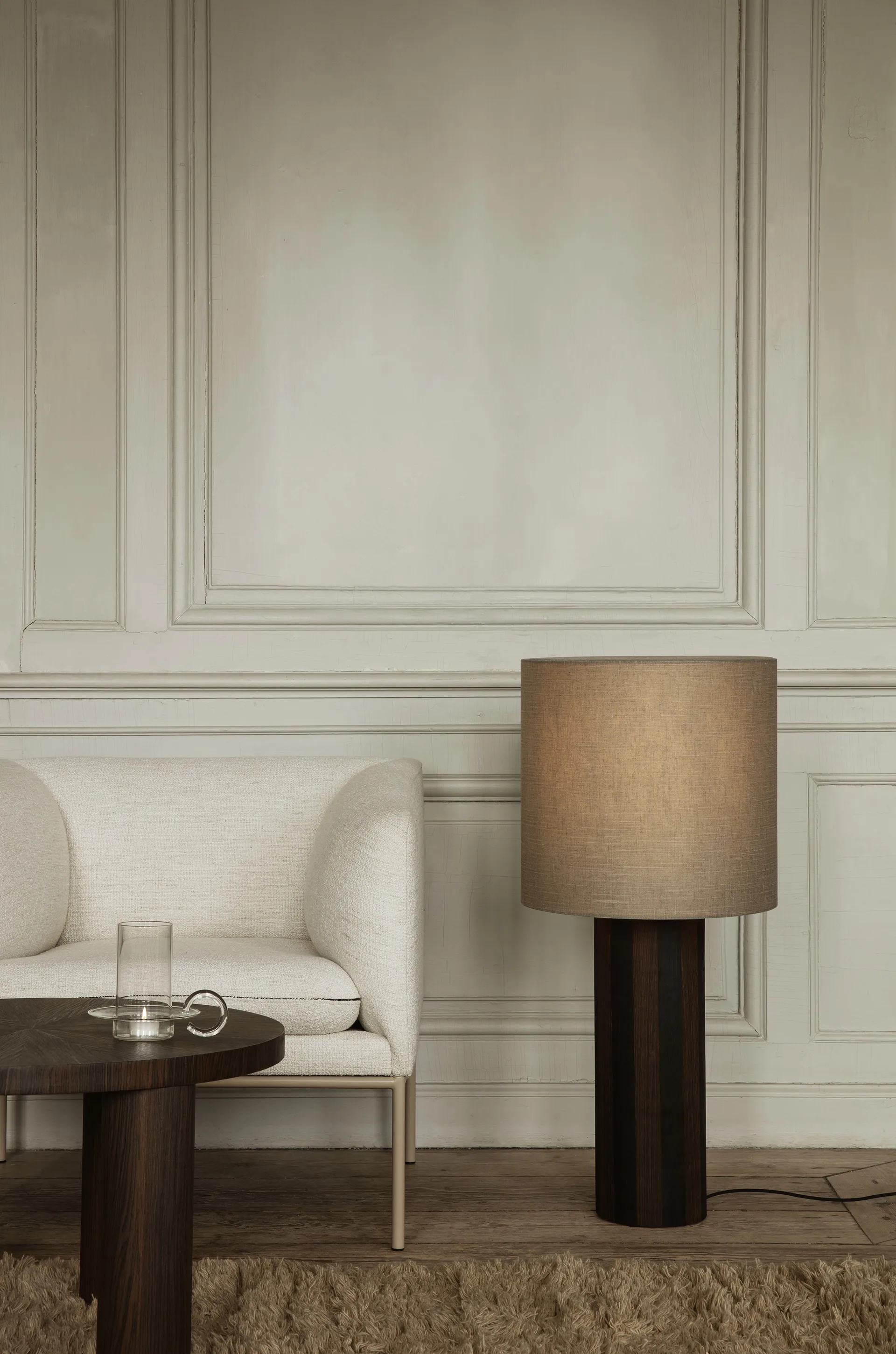 Turn lænestol, Cashmere bouclé offwhite Ferm Living