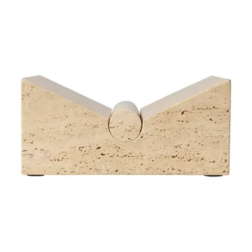 Tvara bogstøtte - Travertine, 22x22 cm - Ferm Living