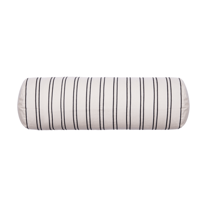 Twill bolster cylinderpude - Off-white-black - Ferm Living