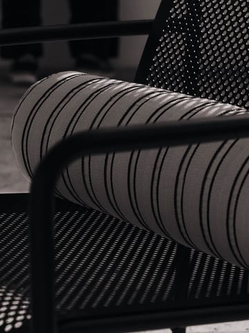 Twill bolster cylinderpude - Off-white-black - Ferm Living