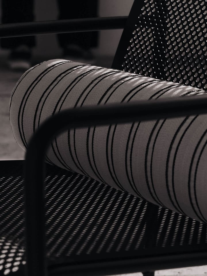 Twill bolster cylinderpude, Off-white-black Ferm Living