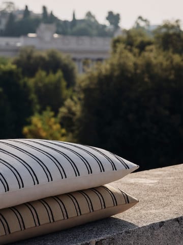 Twill pudebetræk 40x60 cm - Off-white-black - Ferm Living