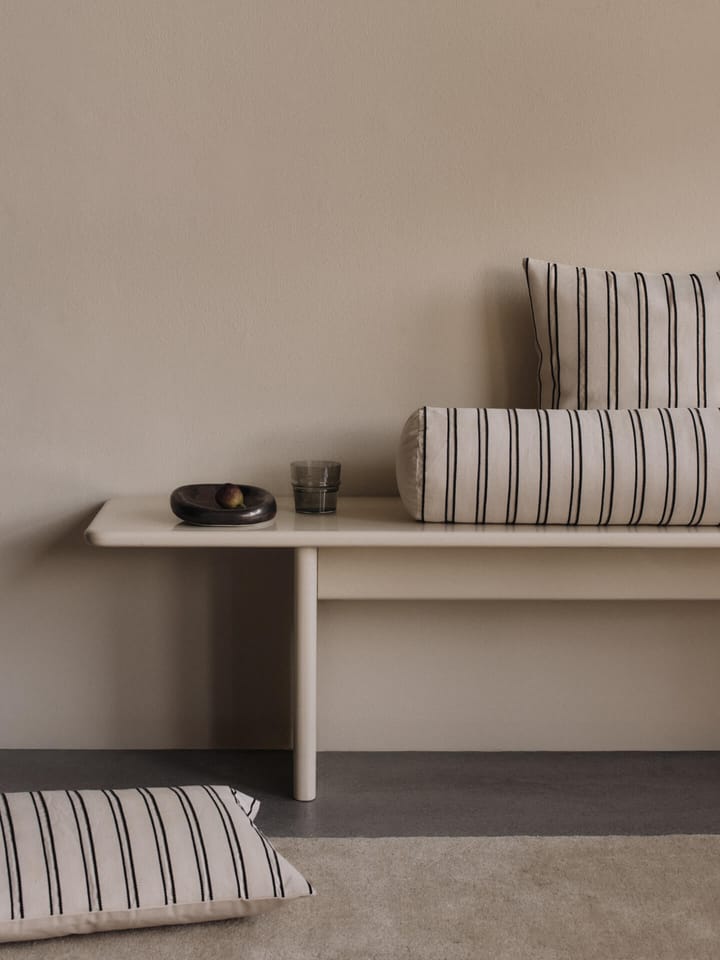 Twill pudebetræk 40x60 cm, Off-white-black Ferm Living