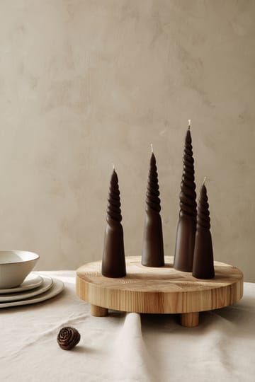 Twisted candles snoet lys 4-pak
​ - Brown - ferm LIVING