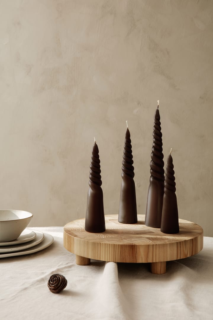 Twisted candles snoet lys 4-pak
​ - Brown - ferm LIVING