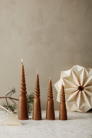 Twisted candles snoet lys 4-pak - Straw - ferm LIVING