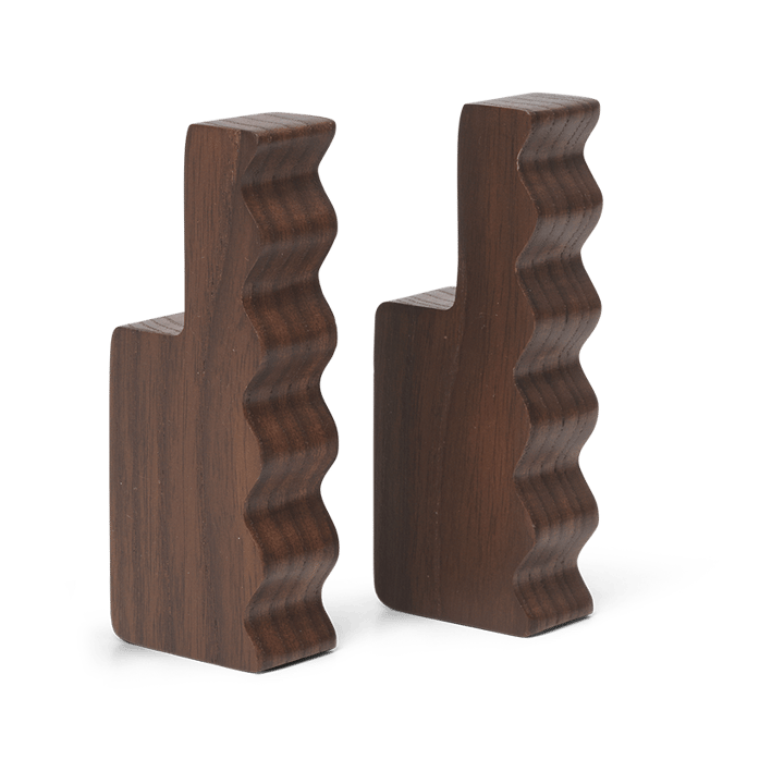 Unda krog 2-pak - Dark Brown - Ferm Living