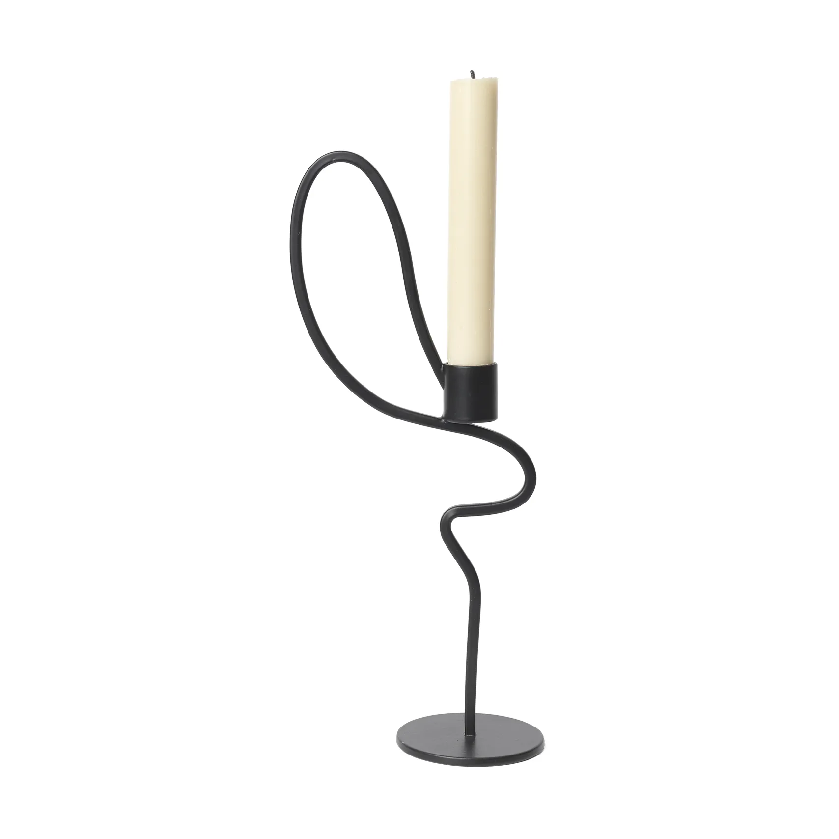 Valse lysestage high, Black Ferm Living