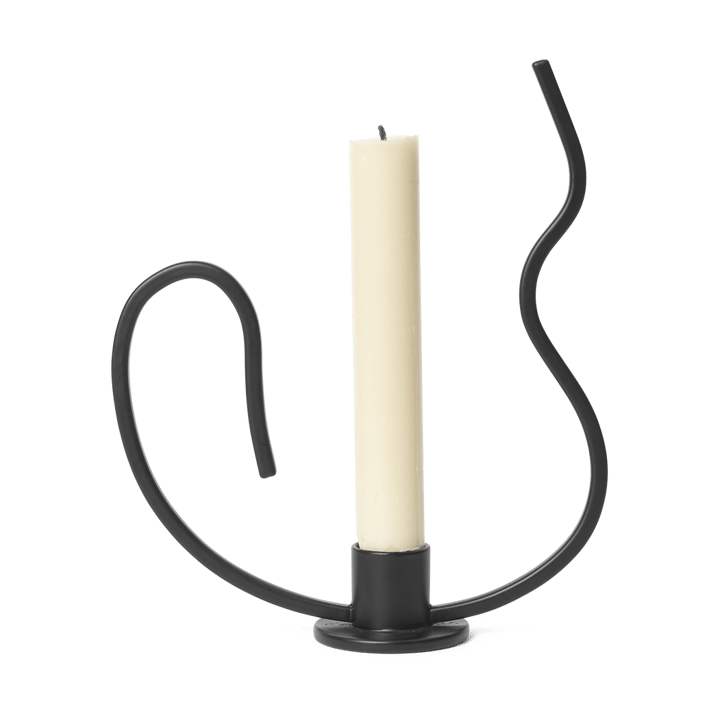 Valse lysestage low, Black Ferm Living