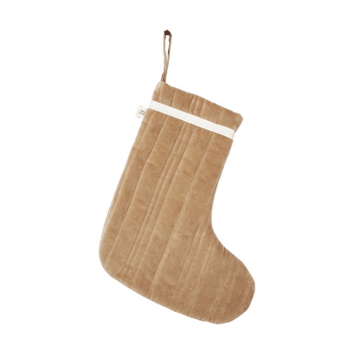 Vari quilted julestrømpe - Velvet-tan - Ferm Living