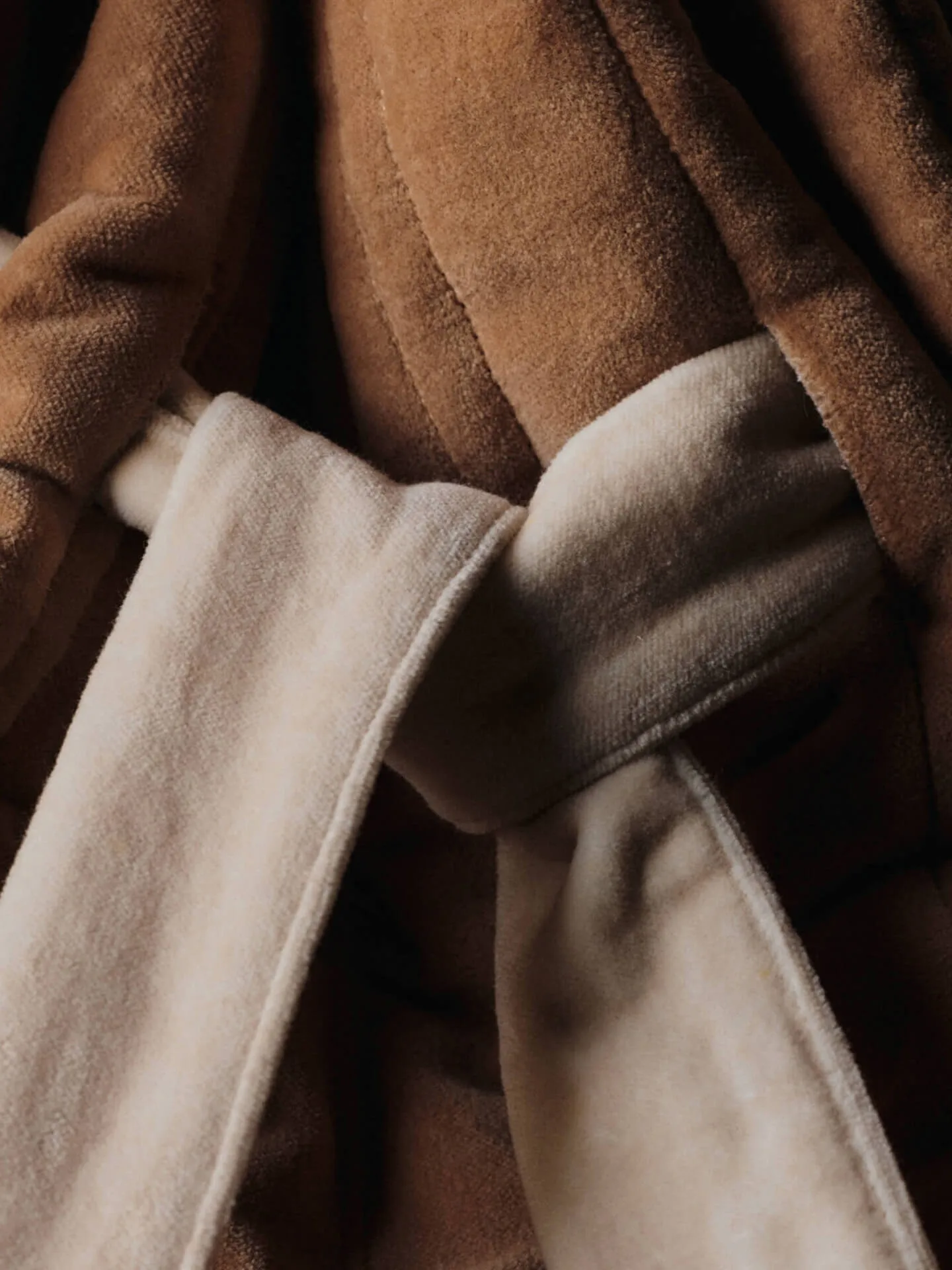 Vari quilted sæk 50x70 cm, Velvet-tan Ferm Living