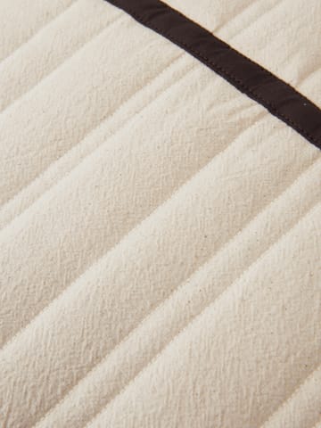 Vari quiltet pude 60x80 cm - Natural-dark chocolate - Ferm Living