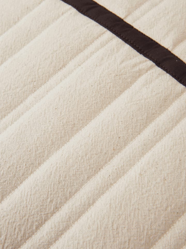 Vari quiltet pude 60x80 cm, Natural-dark chocolate Ferm Living