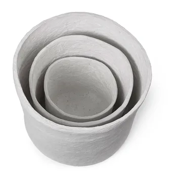 Vary opbevaringskurv 3 dele - White - Ferm Living