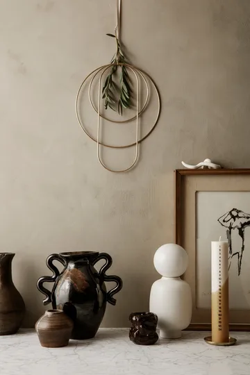Verso vase 27 cm - Black/Brown - Ferm Living