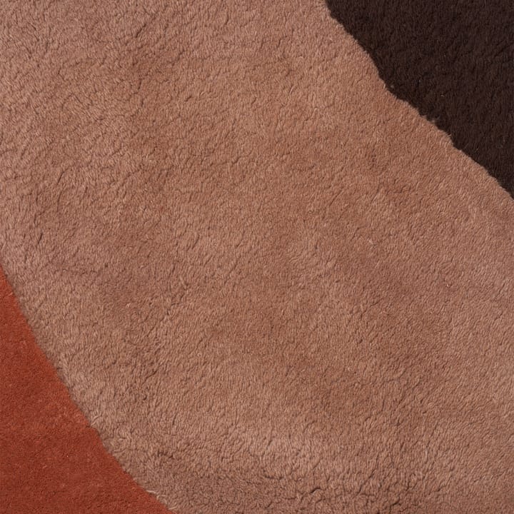 View tæppe 140x180 cm, Rød/Brun Ferm Living