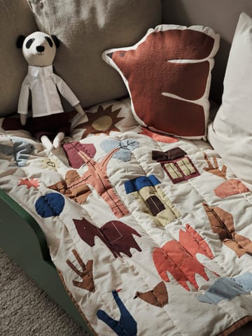 Villiga quiltet tæppe 80x110 cm - Off-white - Ferm Living