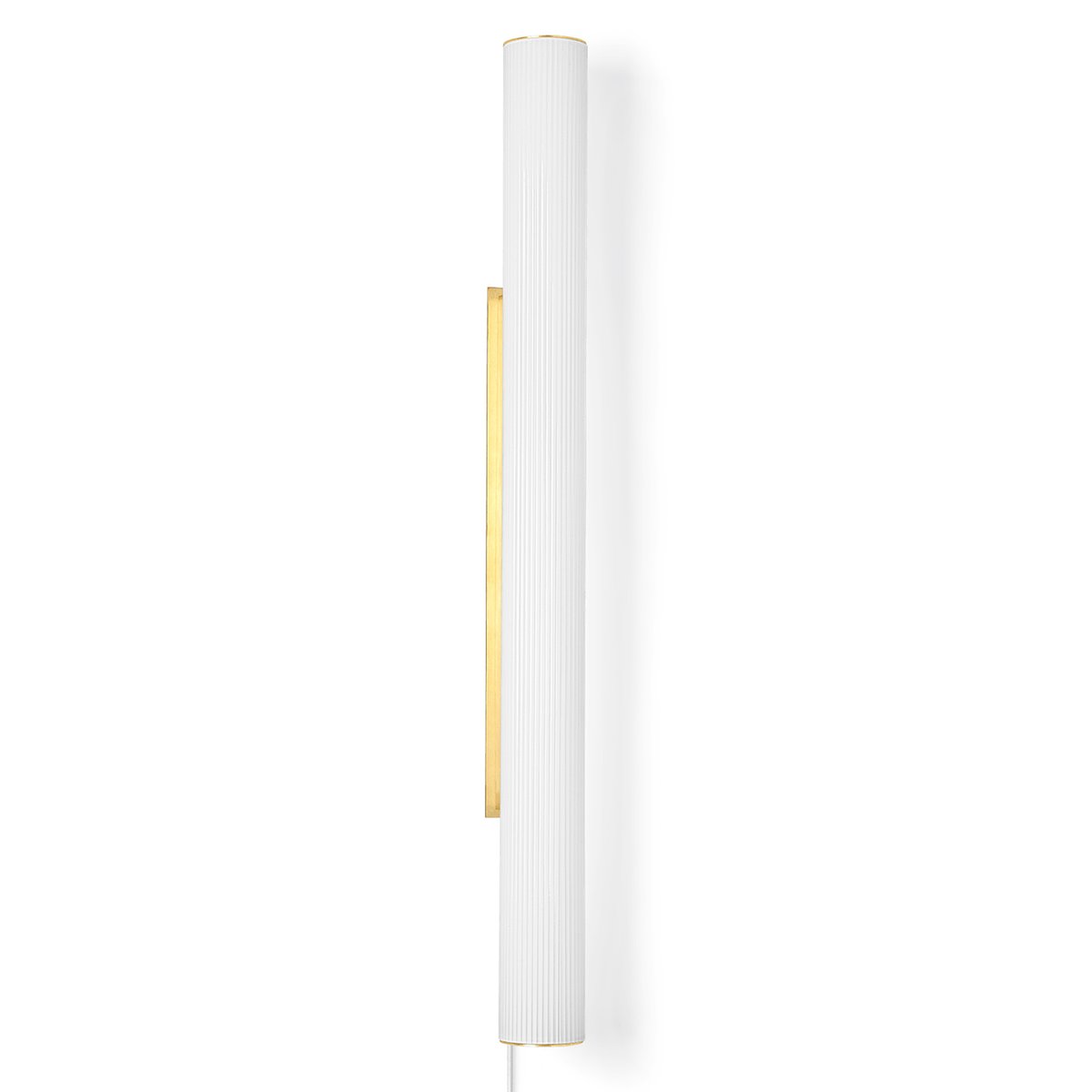 ferm LIVING Vuelta væglampe 100 cm Hvid/Messing