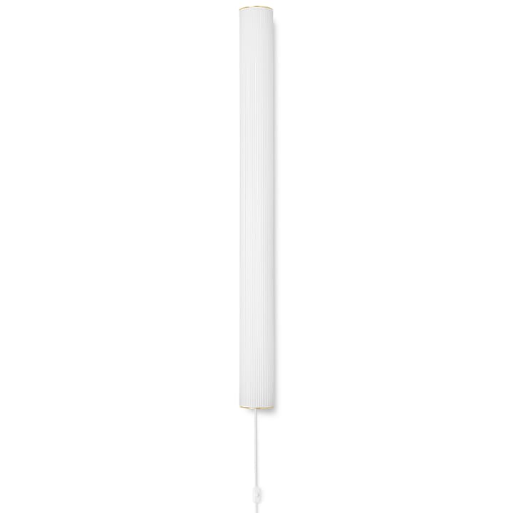 Vuelta væglampe 100 cm - Hvid/Messing - ferm LIVING