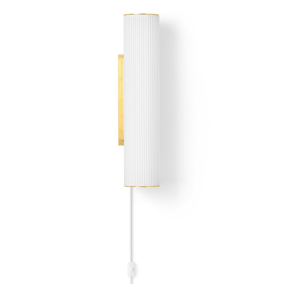 ferm LIVING Vuelta væglampe 40 cm Hvid/Messing