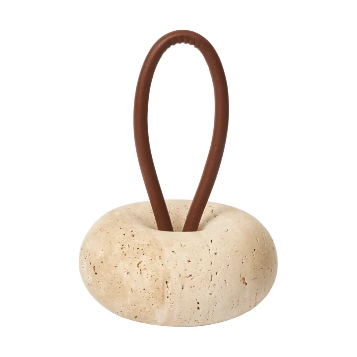 Wa dørstopper - Travertine, Ø14 cm - Ferm Living
