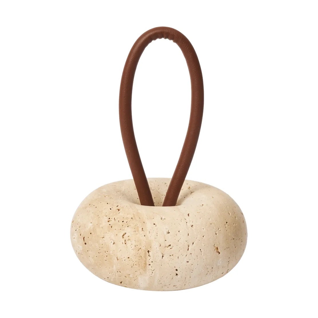 Wa dørstopper, Travertine, Ø14 cm Ferm Living