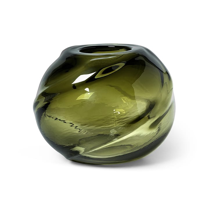 Water Swirl vase rund Ø21 cm - Moss Green - Ferm LIVING