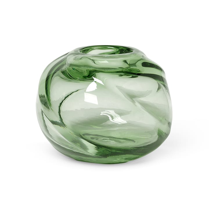 Water Swirl vase rund Ø21 cm - Recycled glass
 - Ferm Living