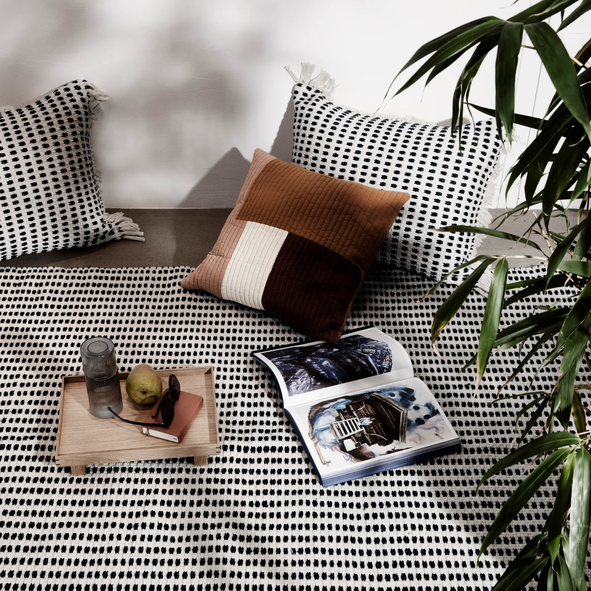 Way Outdoor cushion (pude) 70x50cm, Off-white Ferm Living