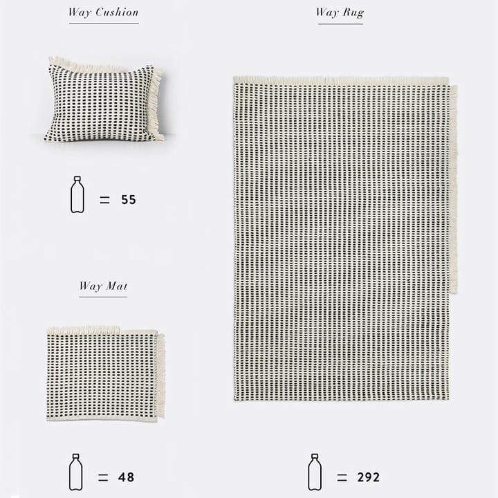 Way Outdoor rug tæppe - Off-white - ferm LIVING