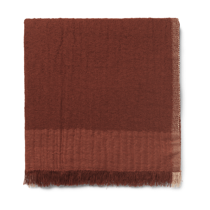 Weaver plaid 120x170 cm - Red Brown - ferm LIVING