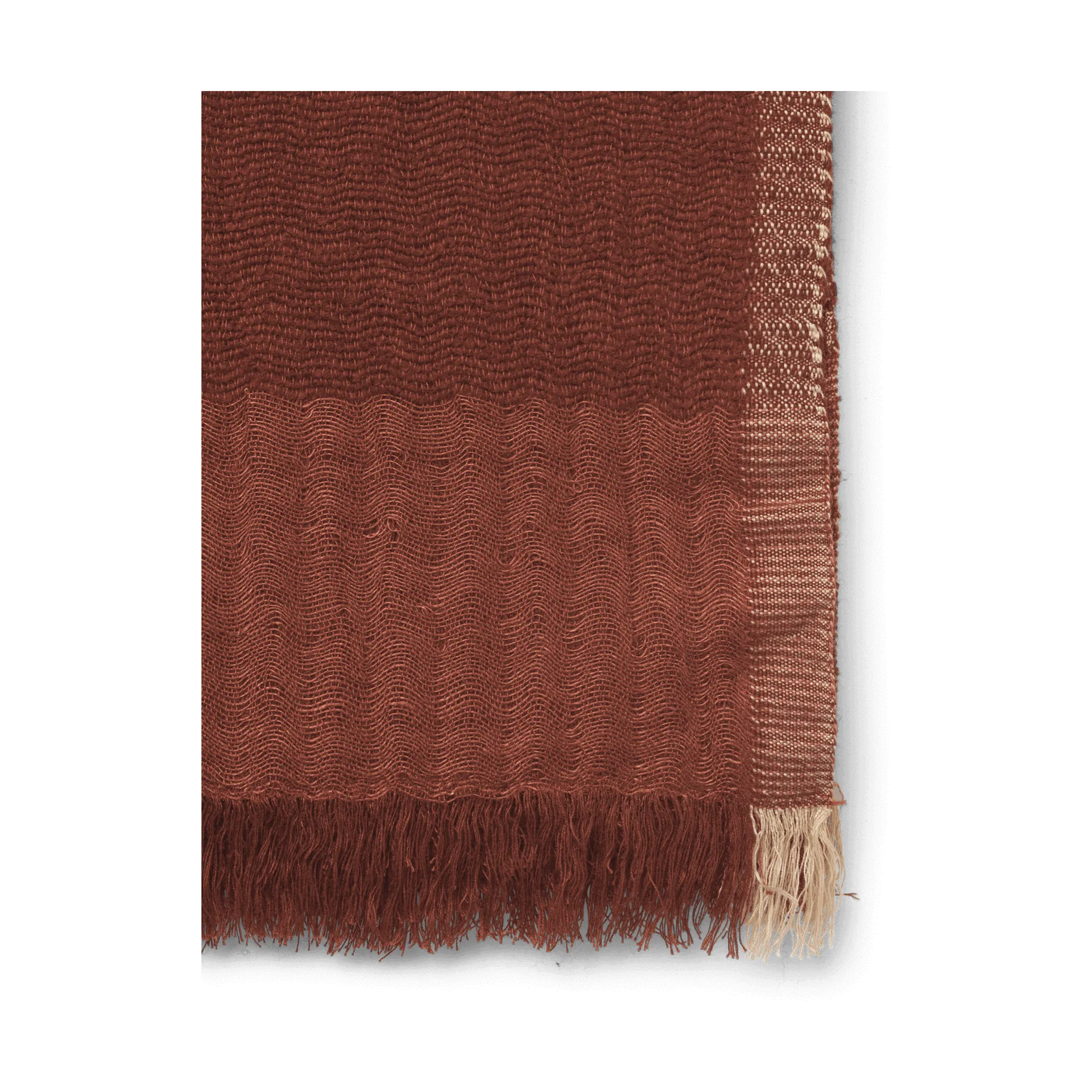 Weaver plaid 120x170 cm, Red Brown Ferm Living